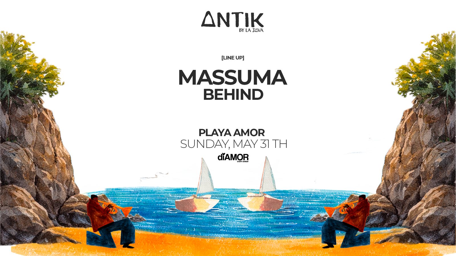 Antik — Massuma, Behind · Playa Amor