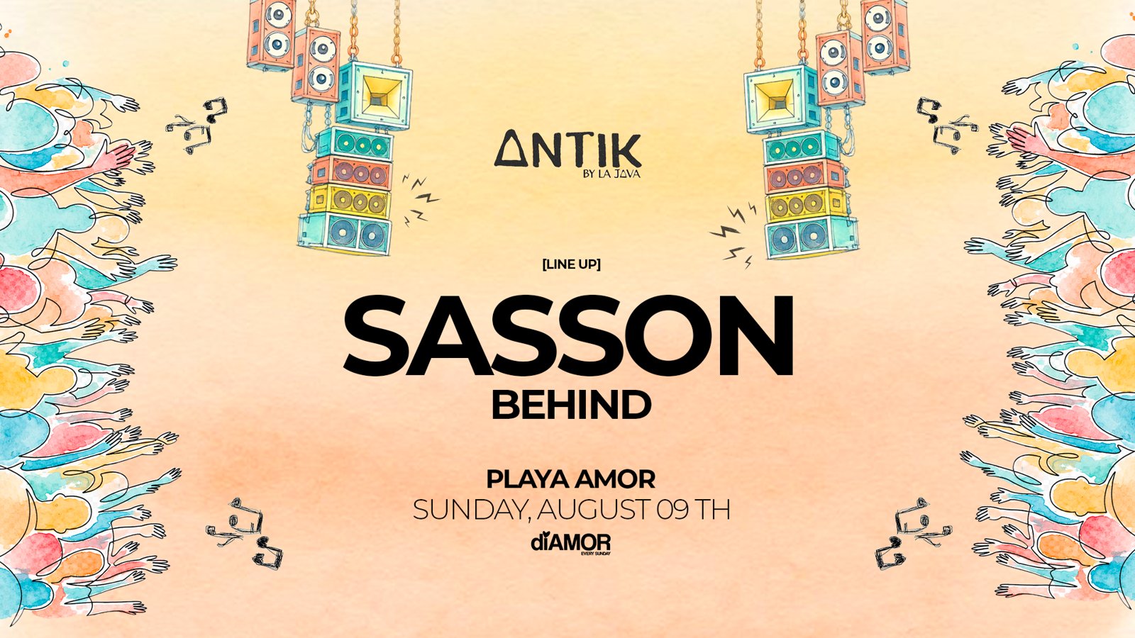Sasson — Antik by La Java, Playa Amor, 9 août 2026